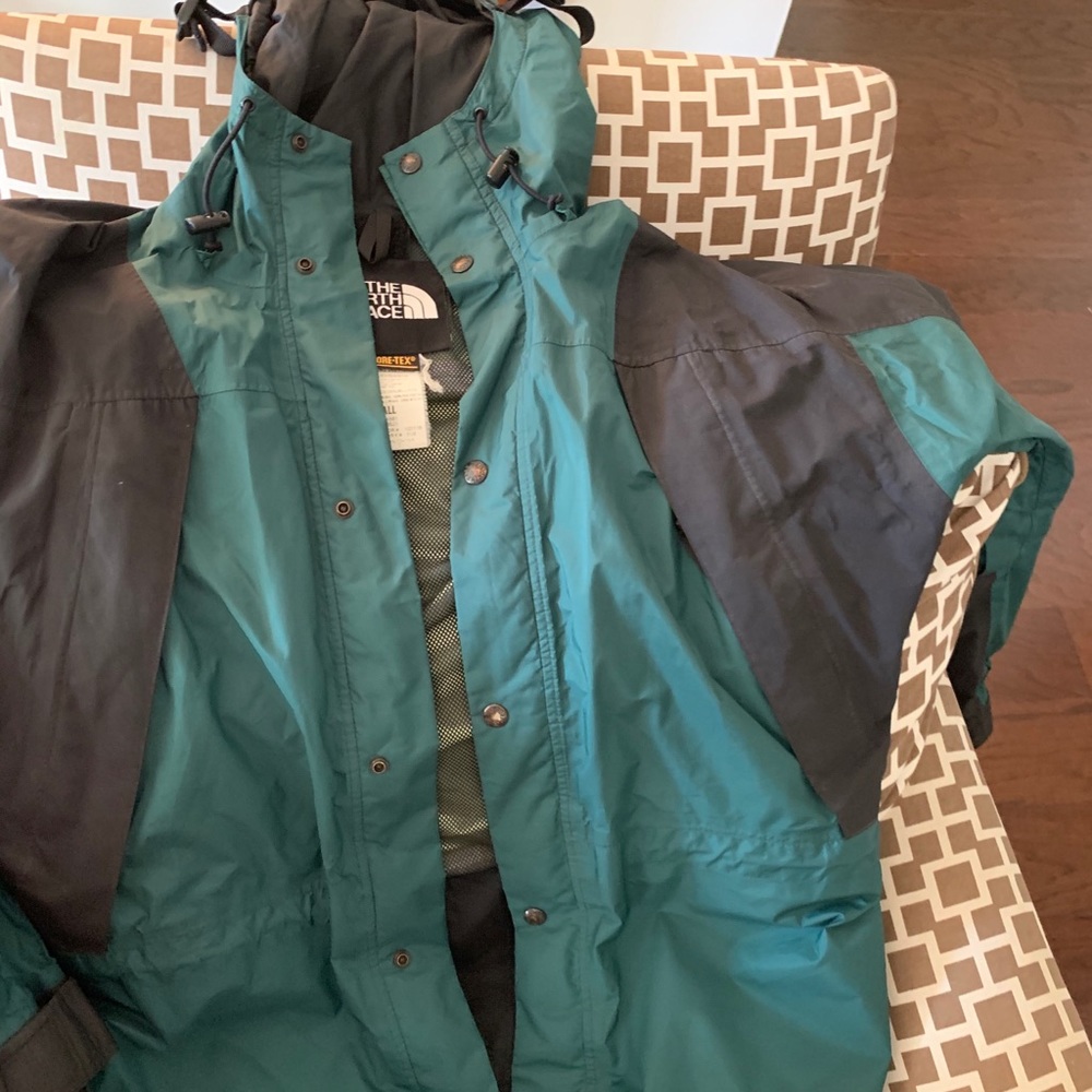The north face Gore Tex shell.  Fully waterproof